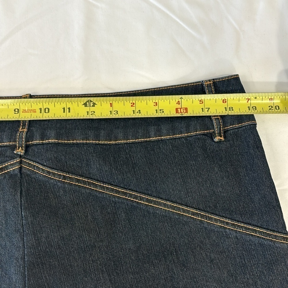 Bisou/Bisou Wide Leg Denim Capris Size 14 - Picture 7 of 9